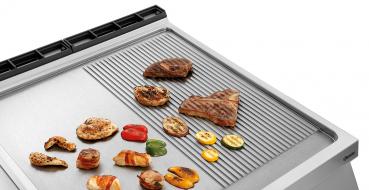 Preview: Gas-Griddleplatte, 1/2 + 1/2, OU