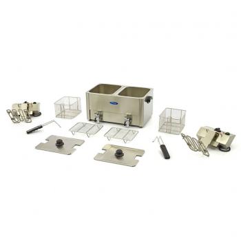 Maxima Fritteuse 2 x 8L mit Wasserhahn