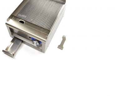 Preview: Commercial Grade Grillplatte Gerillt - Gas - 40 x 60 cm
