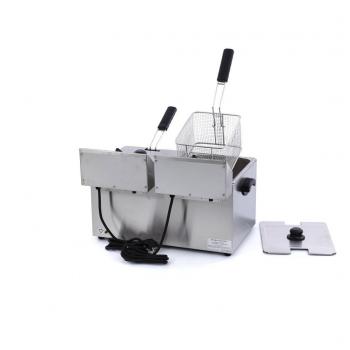 Maxima Fritteuse 2 x 8L mit Wasserhahn