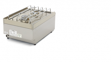 Preview: Commercial Grade Kochfeld - 2 Brenner - Gas - 40 x 60 cm  