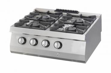 Heavy Duty Kochfeld - 4 Brenner - Gas