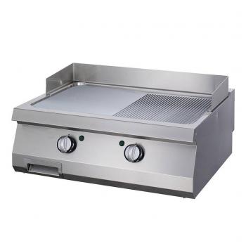 Maxima Heavy Duty Grillplatte 1/2 Gerillt - Doppel - Elektrisch